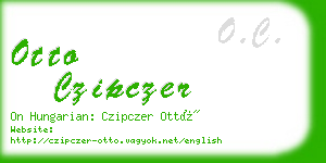 otto czipczer business card